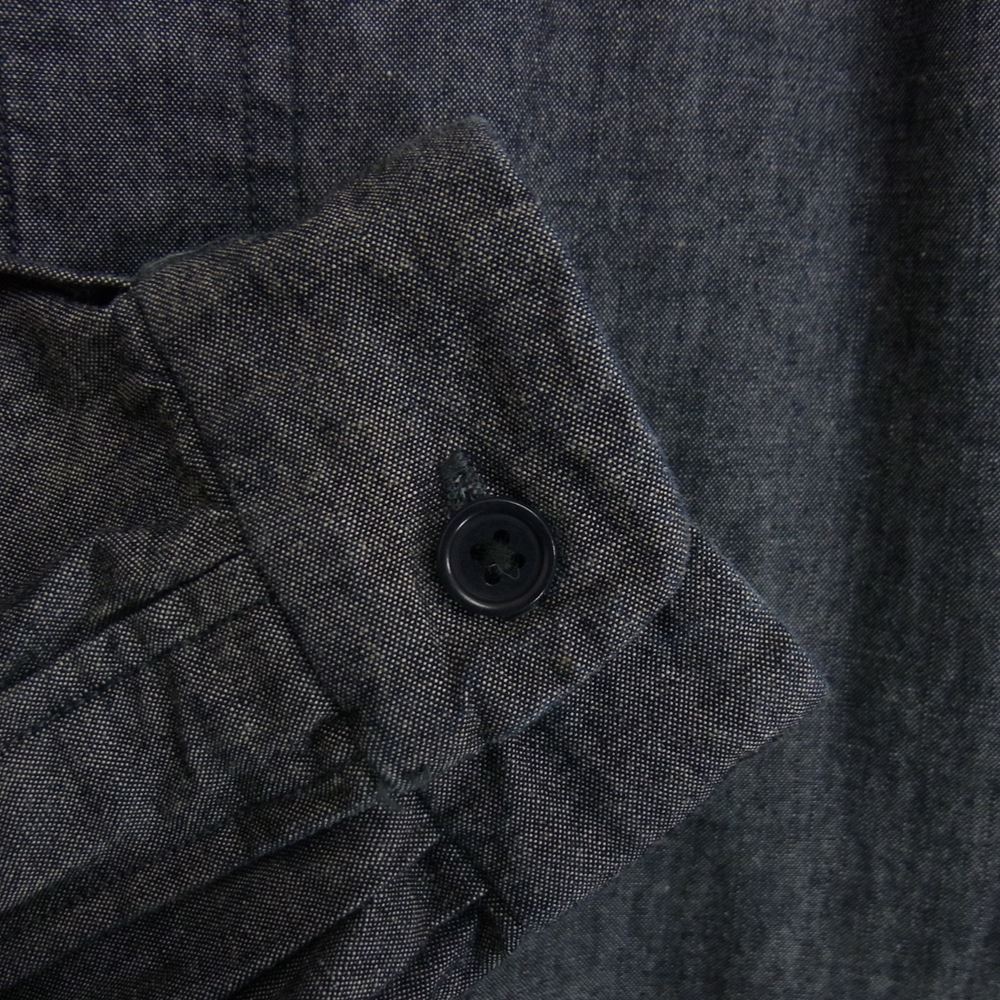 YAECA ヤエカ × HOBONICHI ほぼ日 エルディーケーウェア 020106 ロングスモッグドレス シャツ グレー系 M【中古】