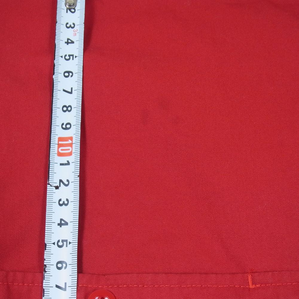 Y's Yohji Yamamoto ワイズ ヨウジヤマモト YA-B14-055 BANG ON ! ワイズ バングオン コットン バーバリー 切り替え ビッグ シャツ レッド系 表記無し【中古】