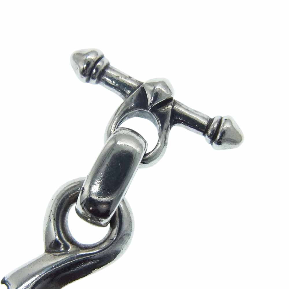 BILL WALL LEATHER ビルウォールレザー フィッシュフック ストーンカスタム Tバー ペンダントトップ シルバー系【中古】