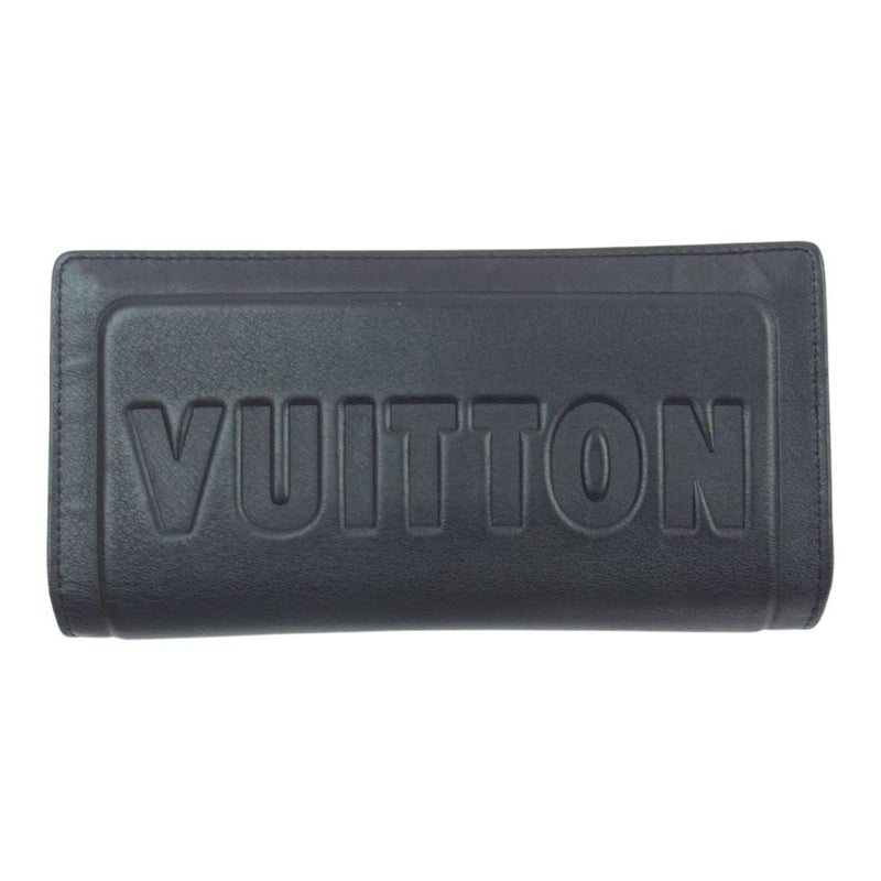 LOUIS VUITTON ルイ・ヴィトン M63256 ダークアンフィニティ ポルトフォイユ ブラザ 財布 ブラック系【中古】