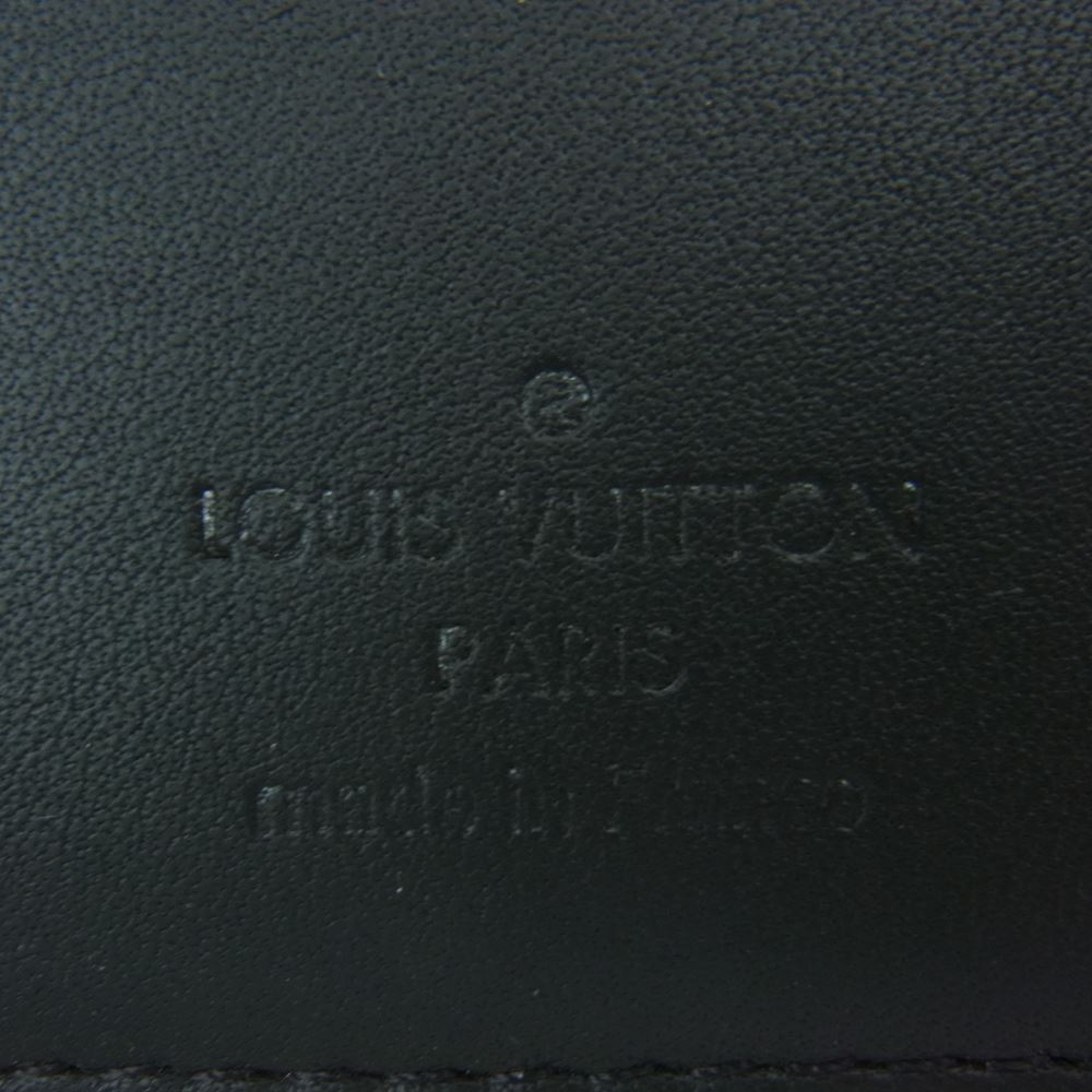 LOUIS VUITTON ルイ・ヴィトン M63256 ダークアンフィニティ ポルトフォイユ ブラザ 財布 ブラック系【中古】