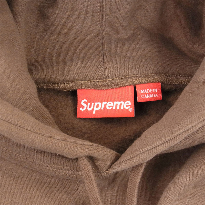 Supreme Box Logo Hooded Sweatshirt 茶色Ｓ
