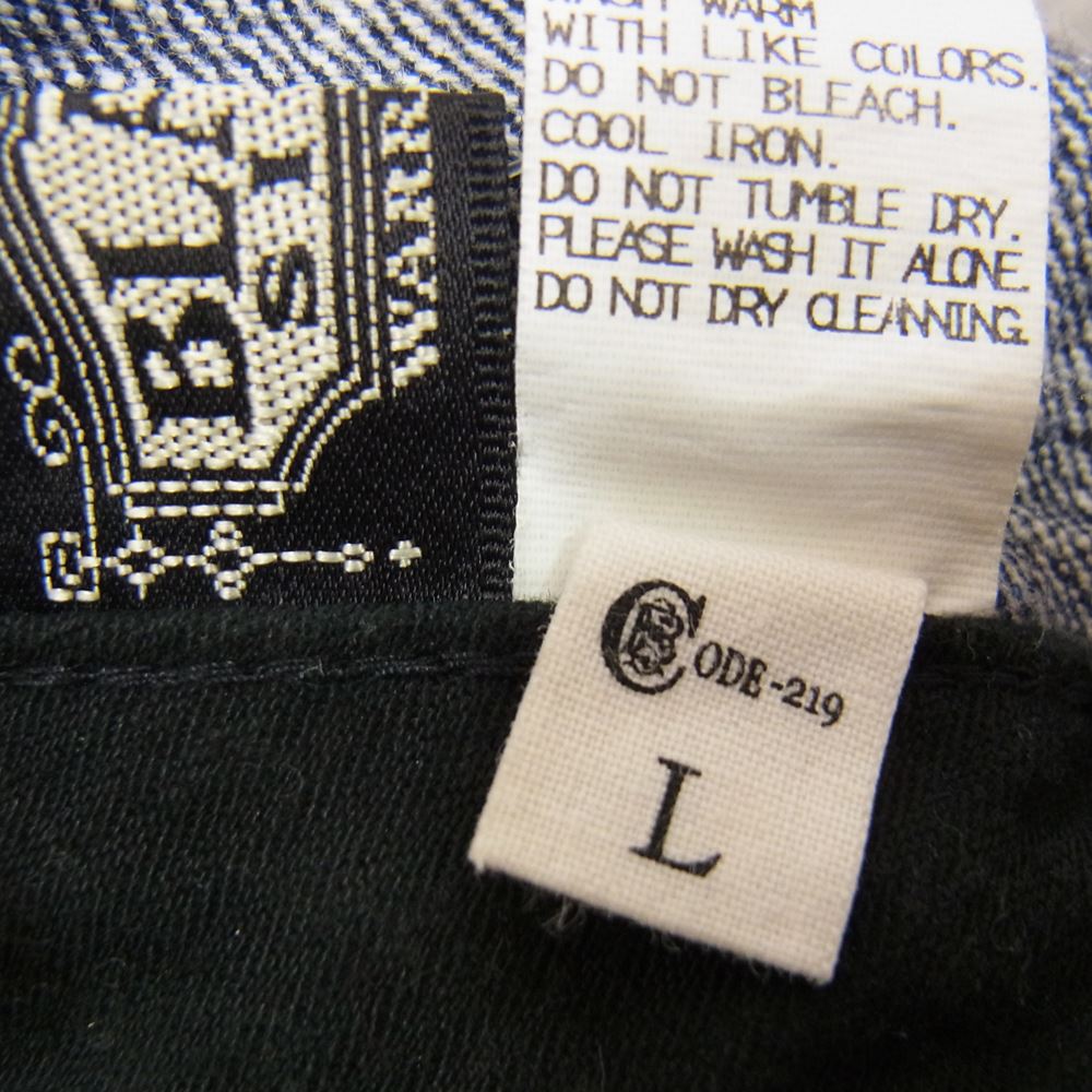 BLACK SIGN ブラックサイン Mechanics Cap メカニック キャップ デニム ワーク キャップ インディゴブルー系 L【中古】