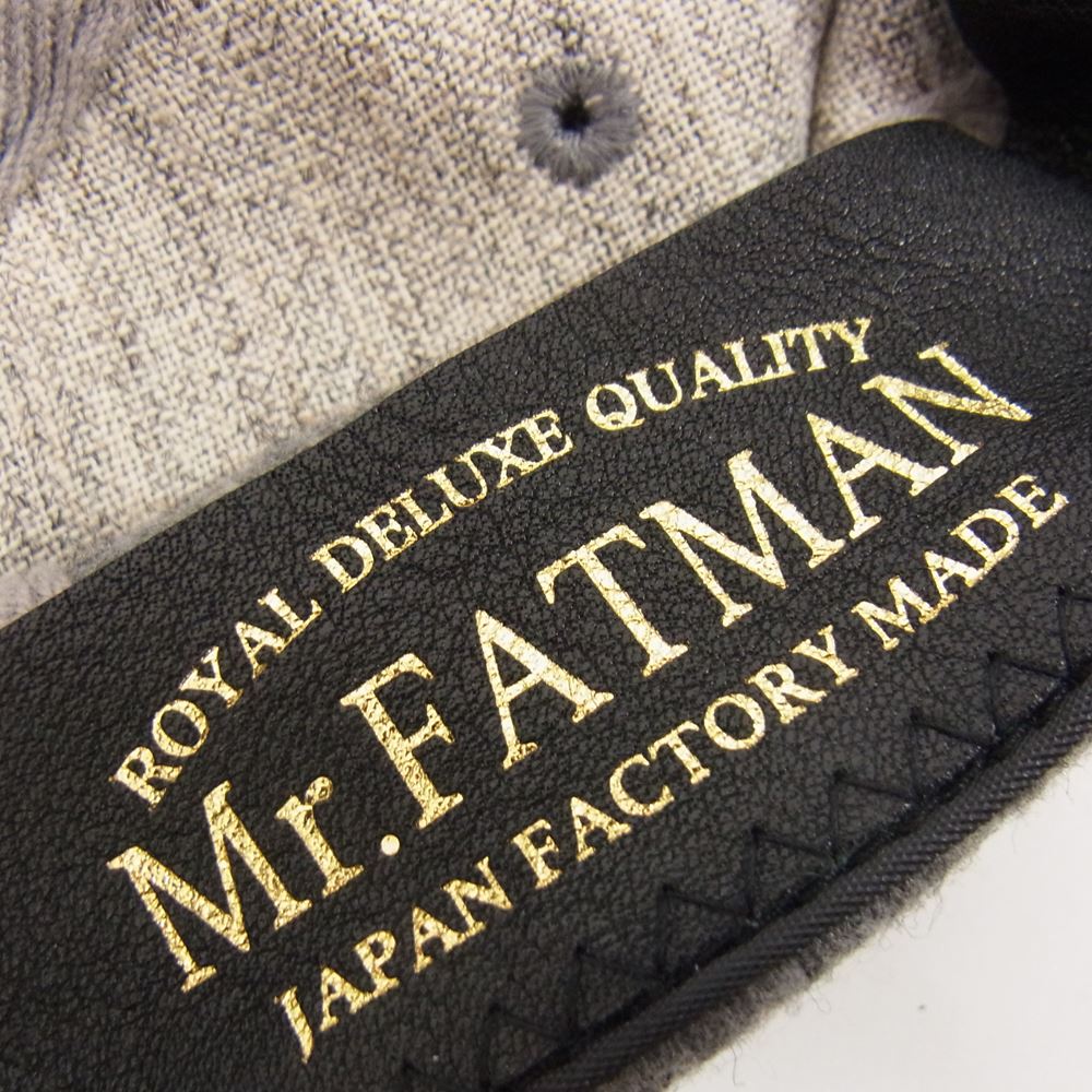ミスターファットマン ウール ネームアルファベット ワッペン ベースボール キャップ グレー系【中古】
