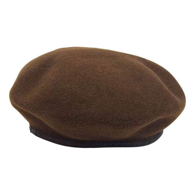 ベレー帽 ブラウン ウール - 帽子