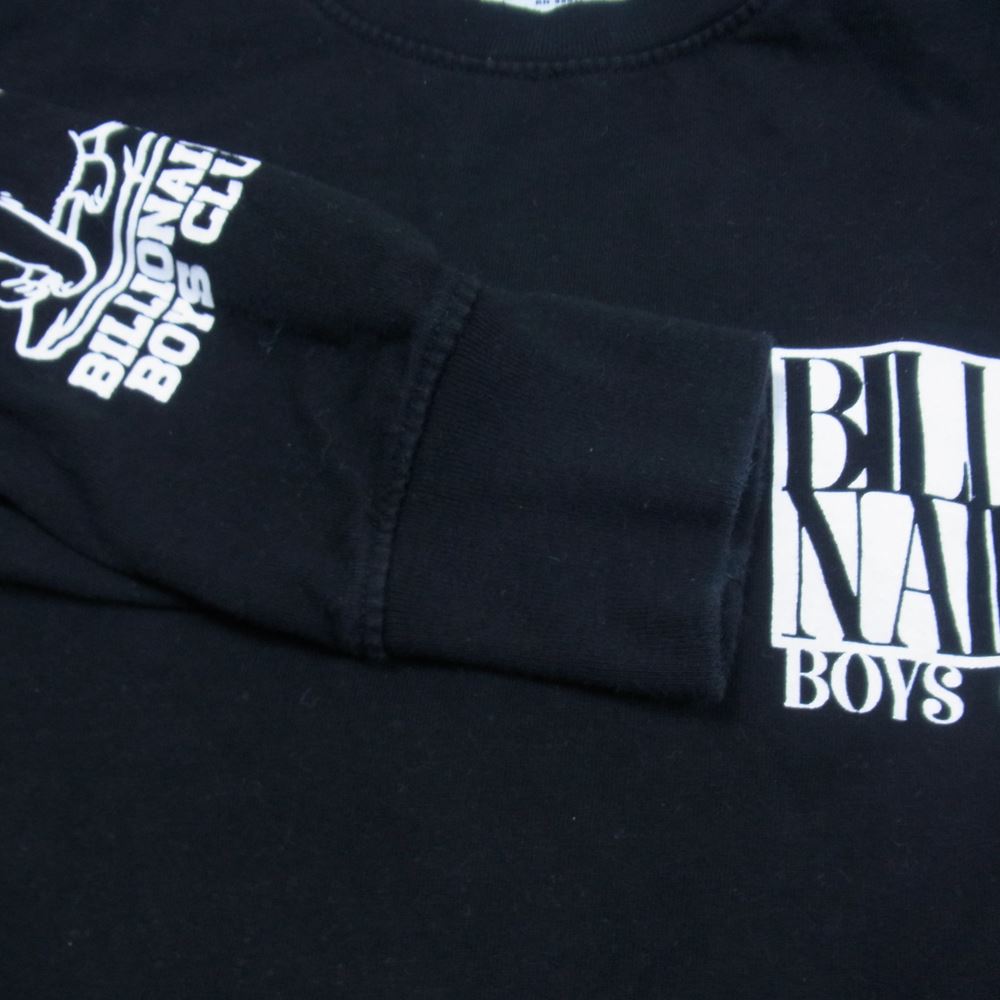 ビリオネアボーイズクラブ BBC アームプリント クルーネック 長袖 Tシャツ ロンT ブラック系 L【中古】