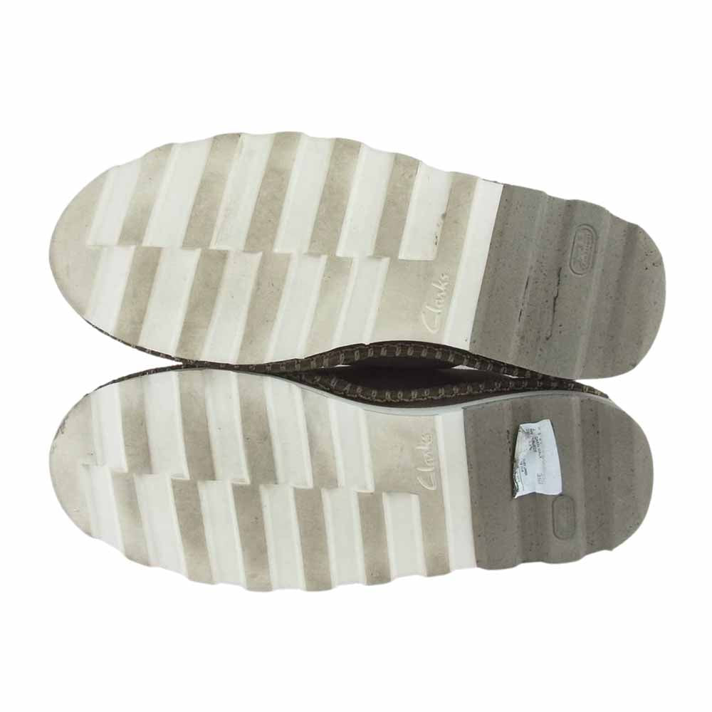 Clarks クラークス 26107016 デーキン ウォーク デザート ブーツ スエード レザー ロー モカ シューズ グレー系 US8.5【中古】