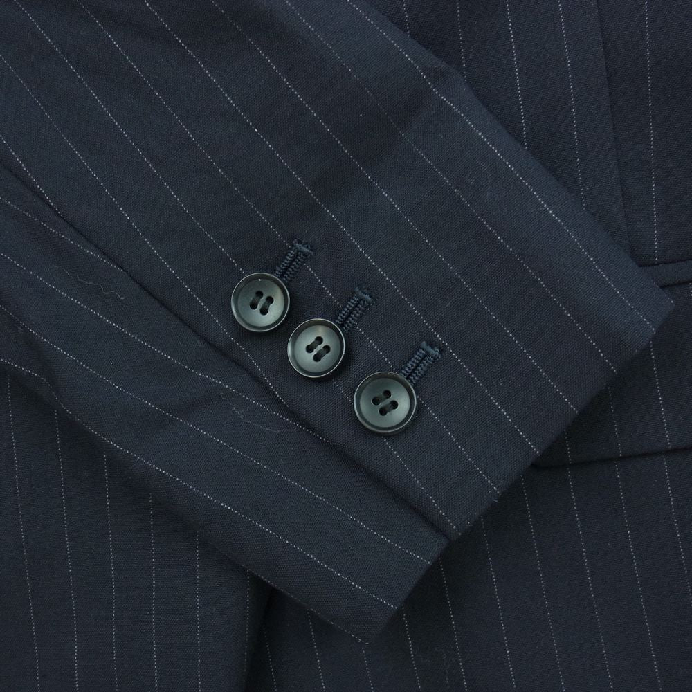 JOURNAL STANDARD ジャーナルスタンダード 15-010-370-7400 L'ESSAGE レサージュ ストライプ 1B テーラードジャケット イージーパンツ セットアップ ダークネイビー系 1【美品】【中古】