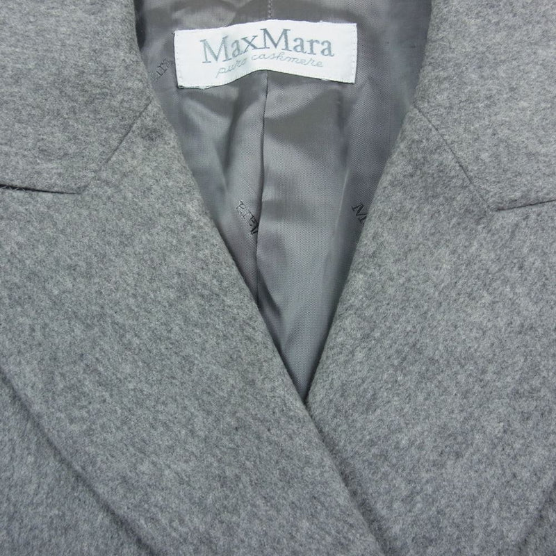 MAX MARA マックスマーラ 白タグ イタリア製 カシミヤ 100% ダブル ジャケット グレー系 40【中古】