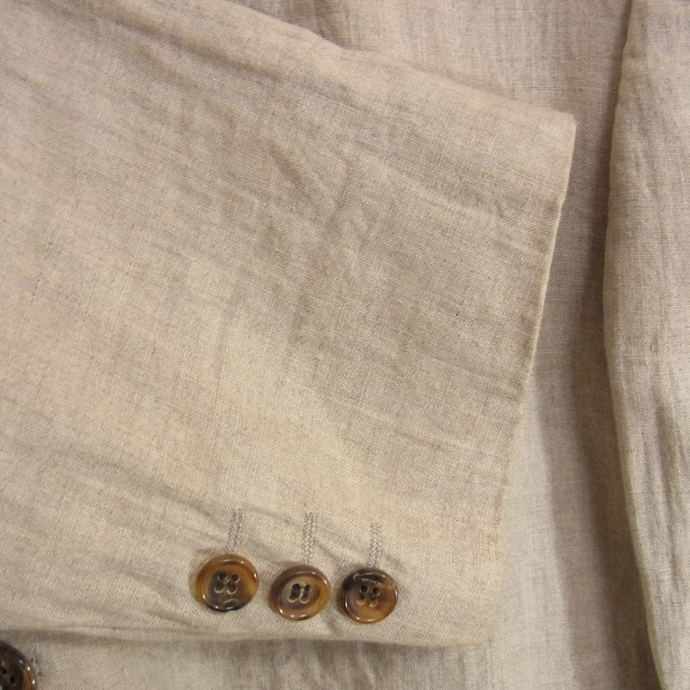 COMME des GARCONS HOMME コムデギャルソンオム HJ-02028S AD1995 ヴィンテージ リネン100% 3B テーラード ジャケット ベージュ系 S【中古】