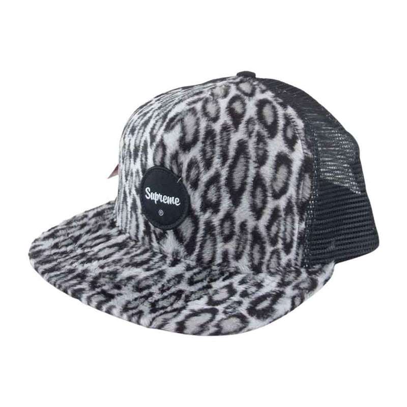 貴重　supreme Leopard mesh Back 5-Panel Cap帽子