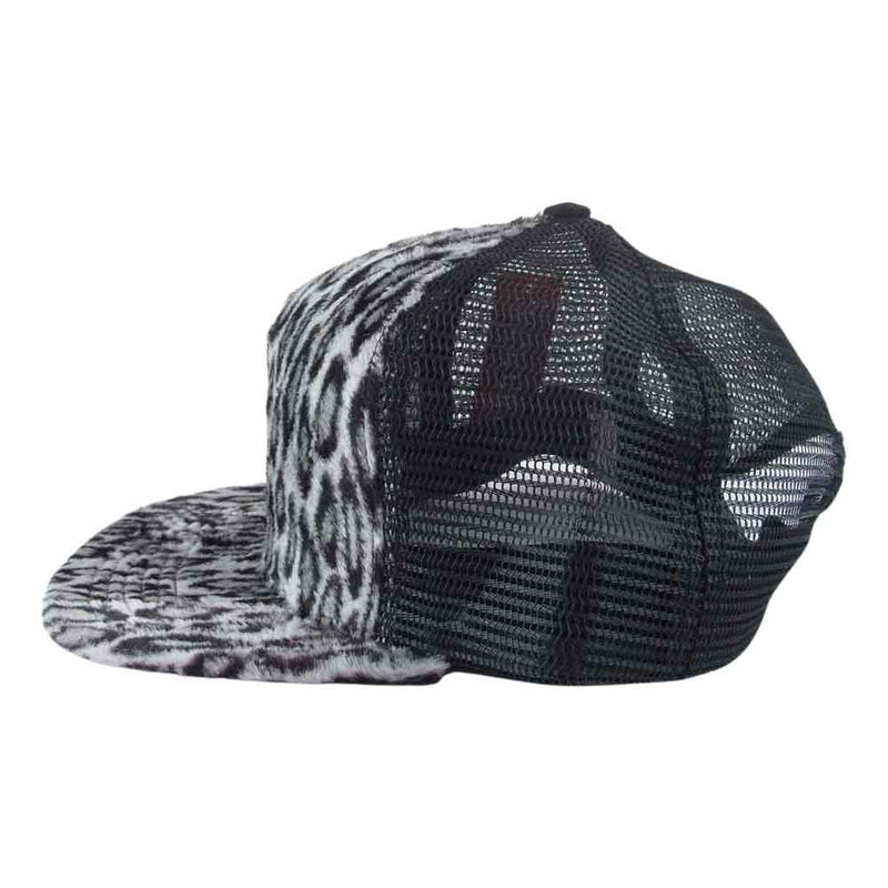 capsupreme leopard mesh cap レオパード　キャップ　帽子　黒