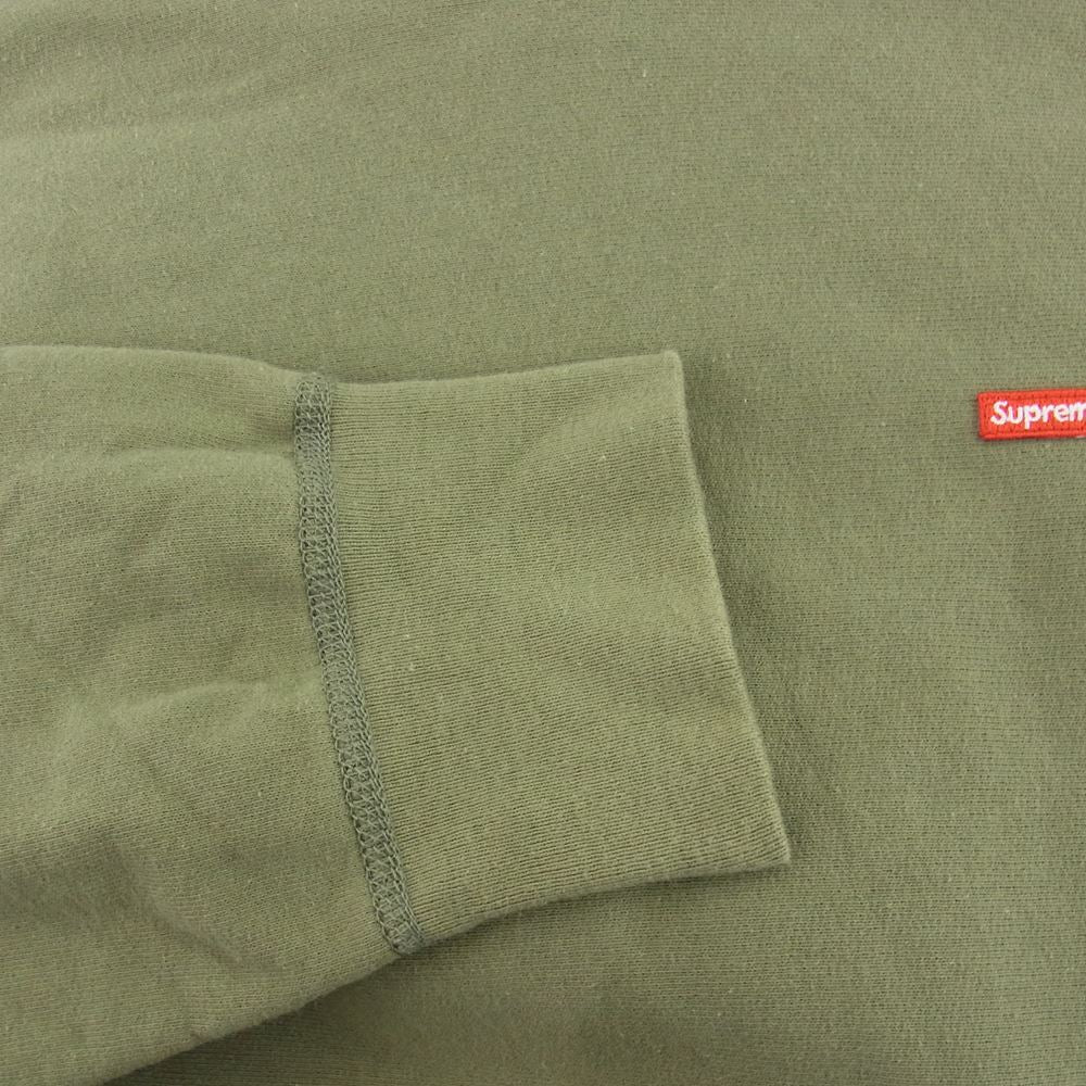 Supreme シュプリーム 20SS Small Box Hooded Sweatshirt スモール ボックス ロゴ フーディー スウェット パーカー モスグリーン系 M【中古】