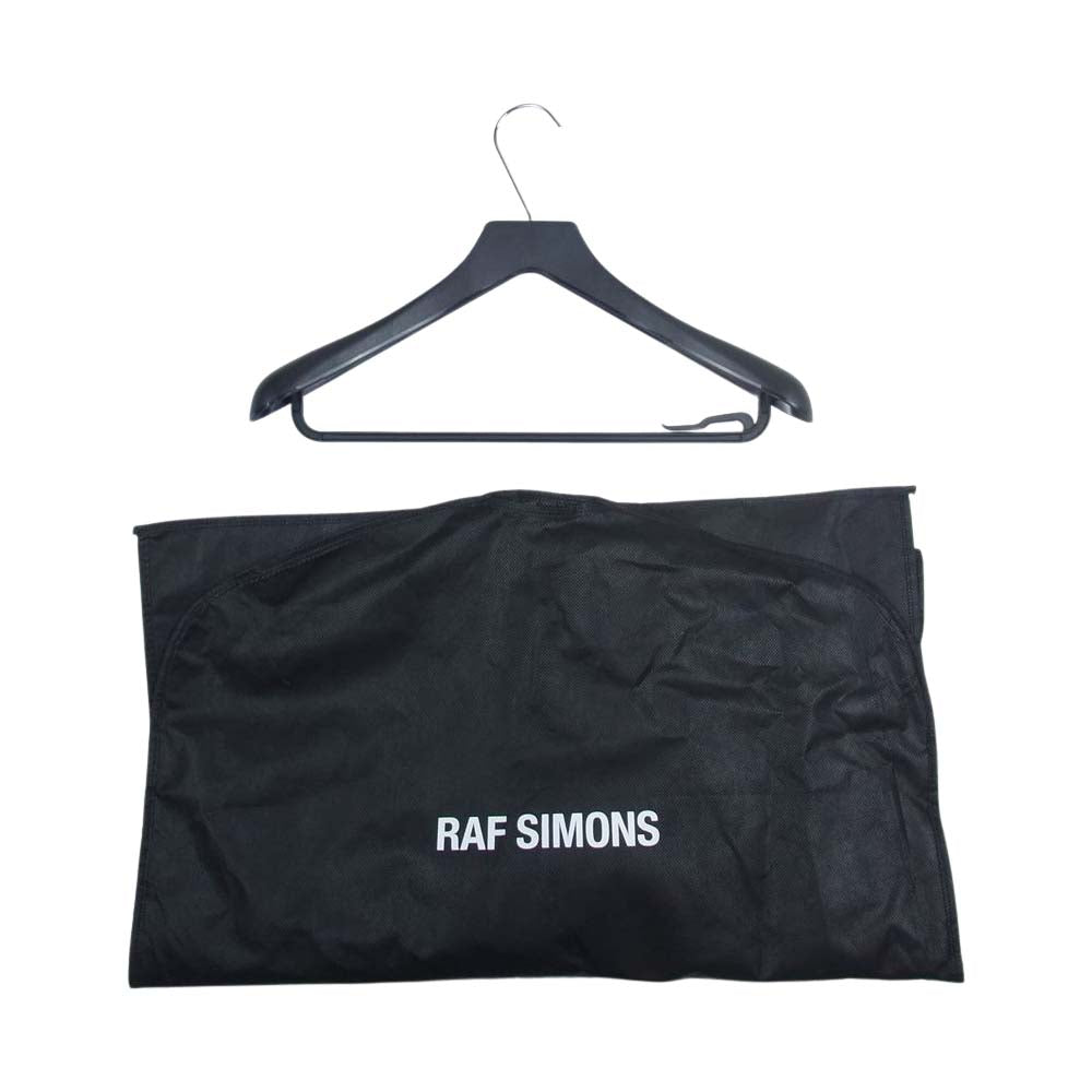 RAF SIMONS ラフシモンズ 14SS 141-505A Men's high waisted 3 button jacket Half lined メタルボタン かすれチェック セットアップ ネイビー系 46【中古】