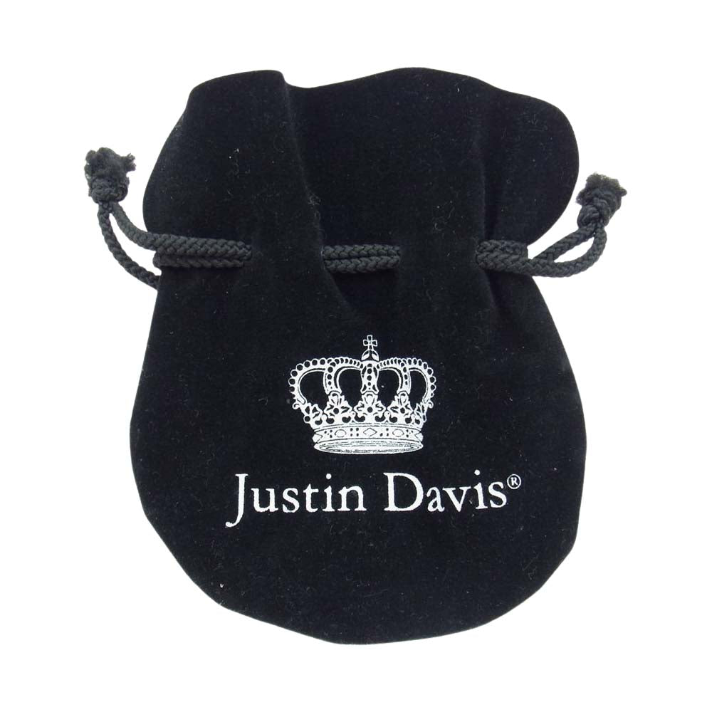 Justin Davis ジャスティンデイビス SNJ115 EMINEM エミネム オニキス クロス ダイヤ チェーン ネックレス シルバー系【中古】