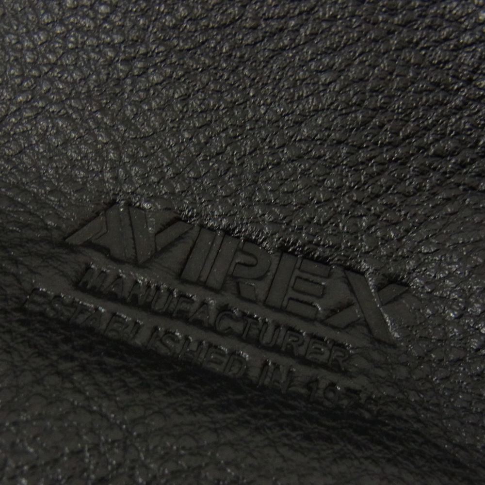 AVIREX アヴィレックス レザー ボディ ワンショルダー バッグ ブラック系【中古】