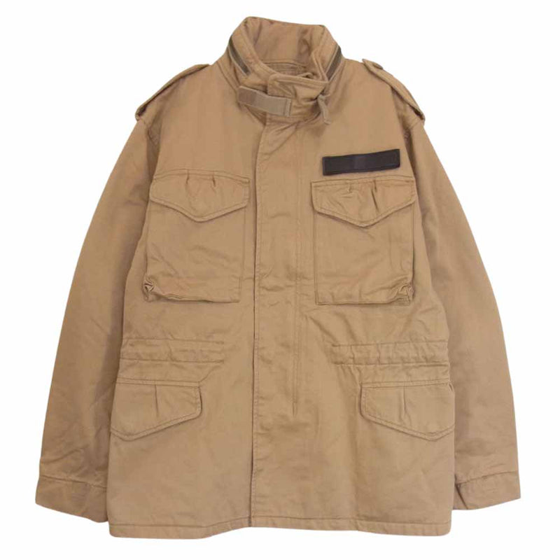 AVIREX アヴィレックス M-65 JACKET ベルクロワッペン ミリタリー ジャケット ベージュ系 M【中古】