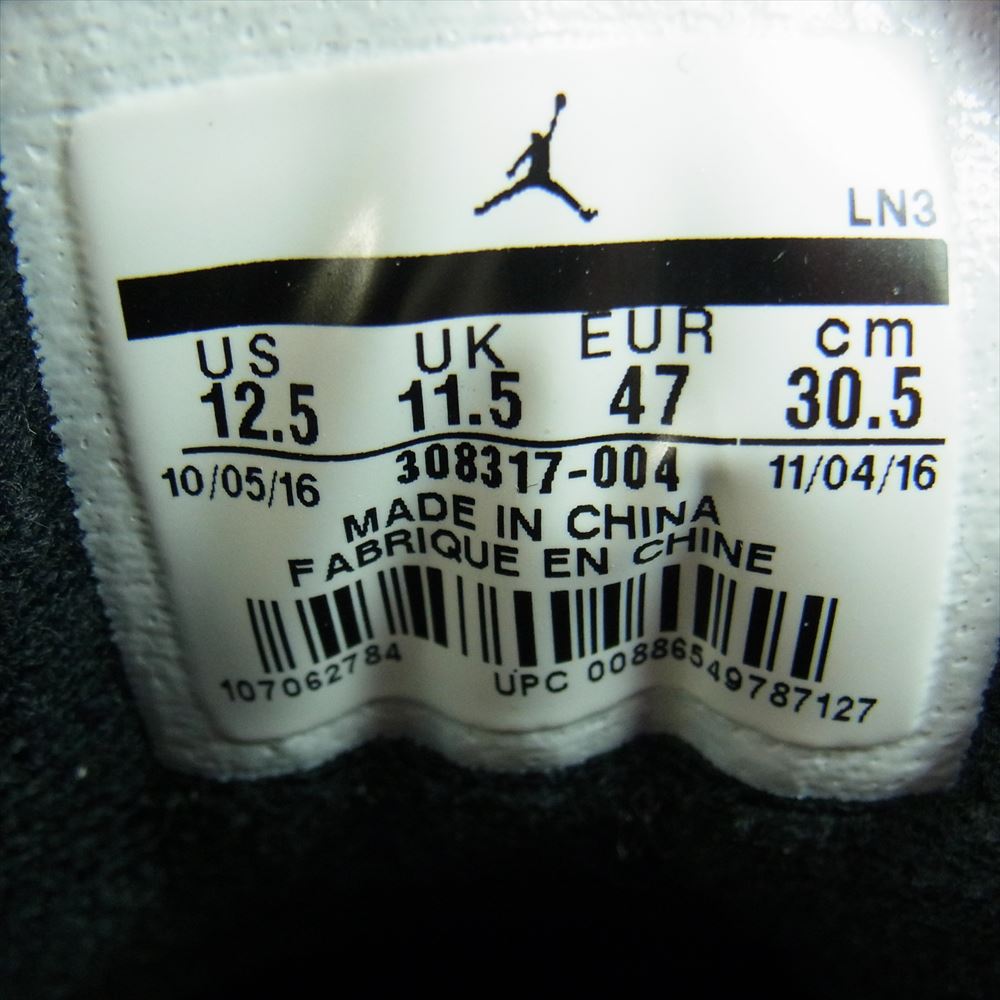 NIKE AIR JORDAN ナイキ ジョーダン AIR JORDAN 12 RETRO LOW PLAYOFF エアジョーダン 12 レトロ ローカット スニーカー ブラック系 ホワイト系 30.5cm【中古】