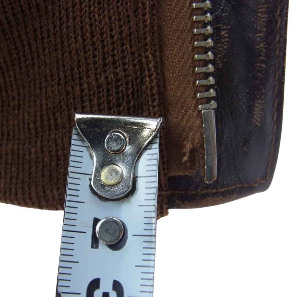 The REAL McCOY'S ザリアルマッコイズ ROUGH WEAR ラフウエア 実名復刻 A-2 レザー フライト ジャケット ブラウン系 42【中古】