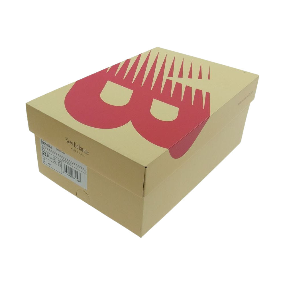 NEW BALANCE ニューバランス M990TA1 USA製 ローカット スニーカー グレー系 28cm【極上美品】【中古】