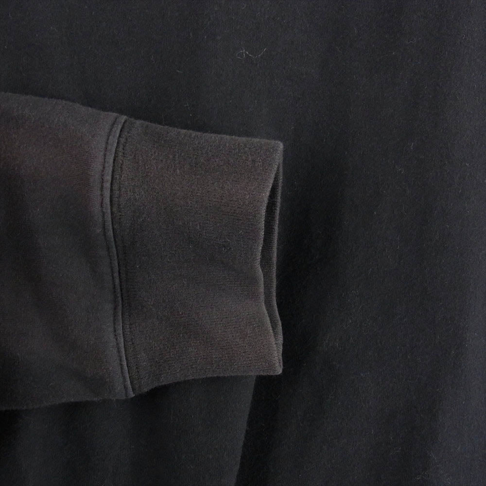 Supreme シュプリーム 裾ロゴ刺繍 長袖 Tシャツ ブラック系 M【中古】