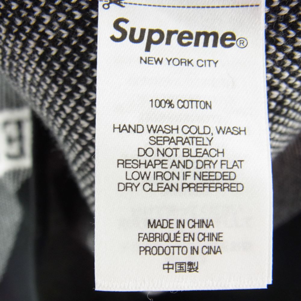 Supreme シュプリーム 22SS Stripe Sweater Vest ストライプ ロゴ ニット セーター ベスト ブラック系 L【中古】