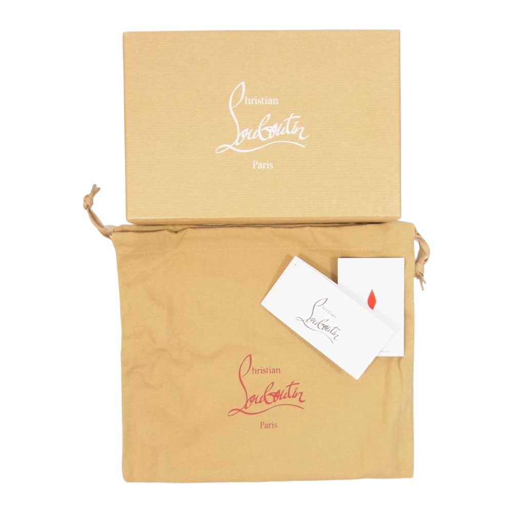 Christian Louboutin クリスチャンルブタン 3165136 PANETTONE パネトーネ ラウンド ファスナー マルチ スタッズ 長財布 ブラック系【中古】