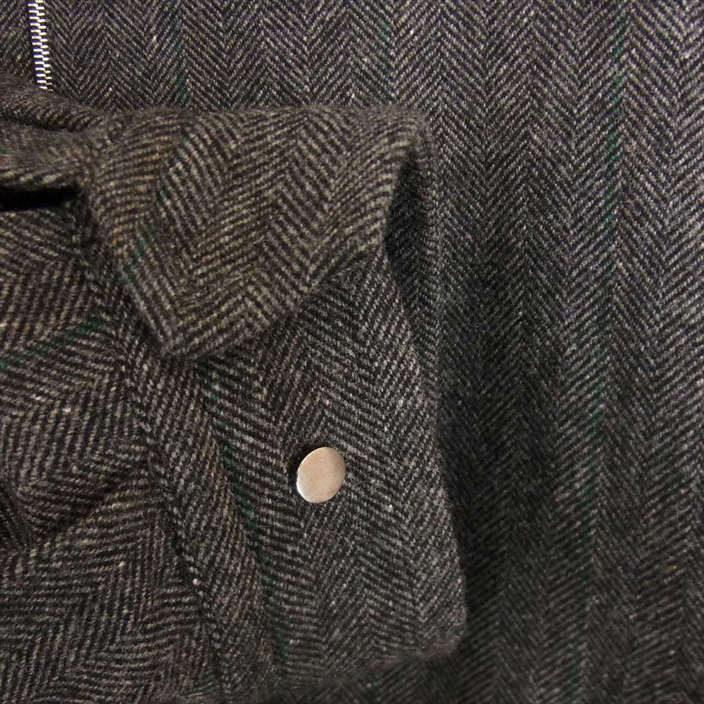 シュタイン 22AW ST.415-2 Melton Zip Half Coat メルトン ジップ ハーフ コート グレー系 S【美品】【中古】