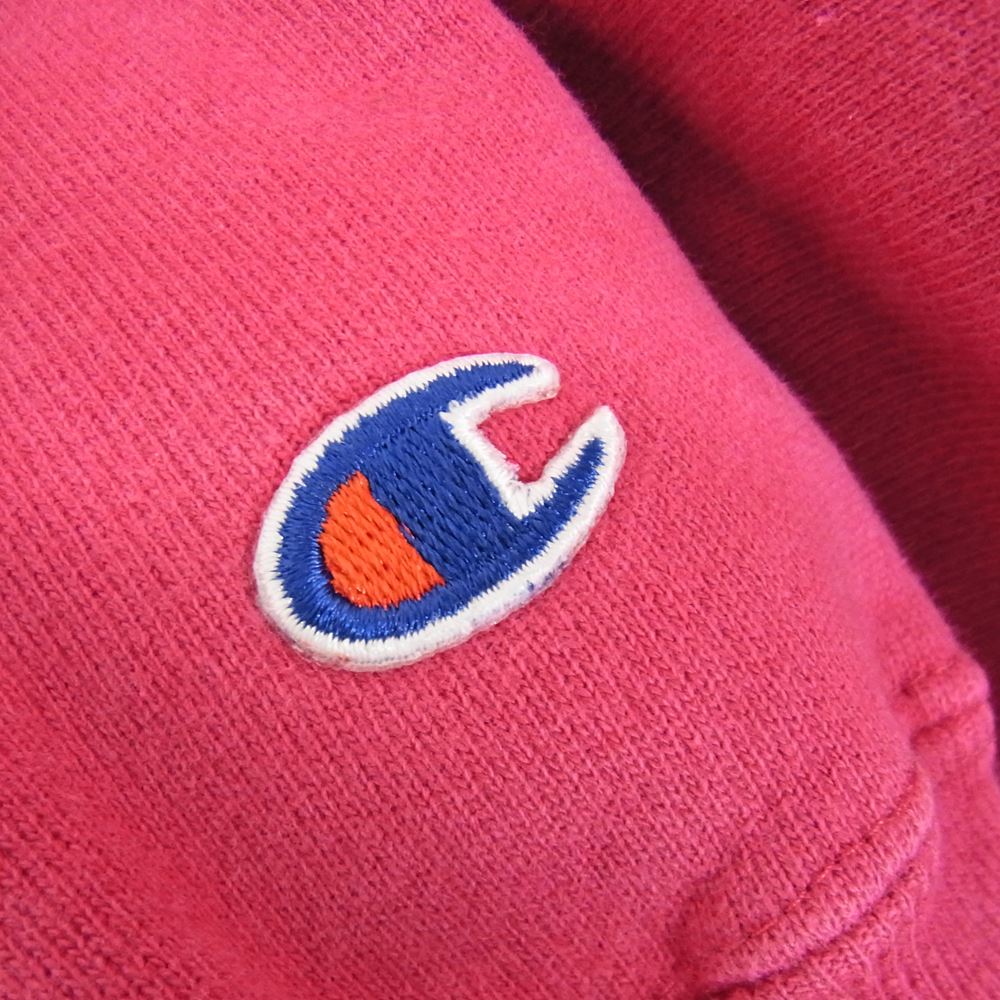 Champion チャンピオン 90s 刺繍タグ リバースウィーブ クルー ネック スウェット ピンク系 XXL【中古】