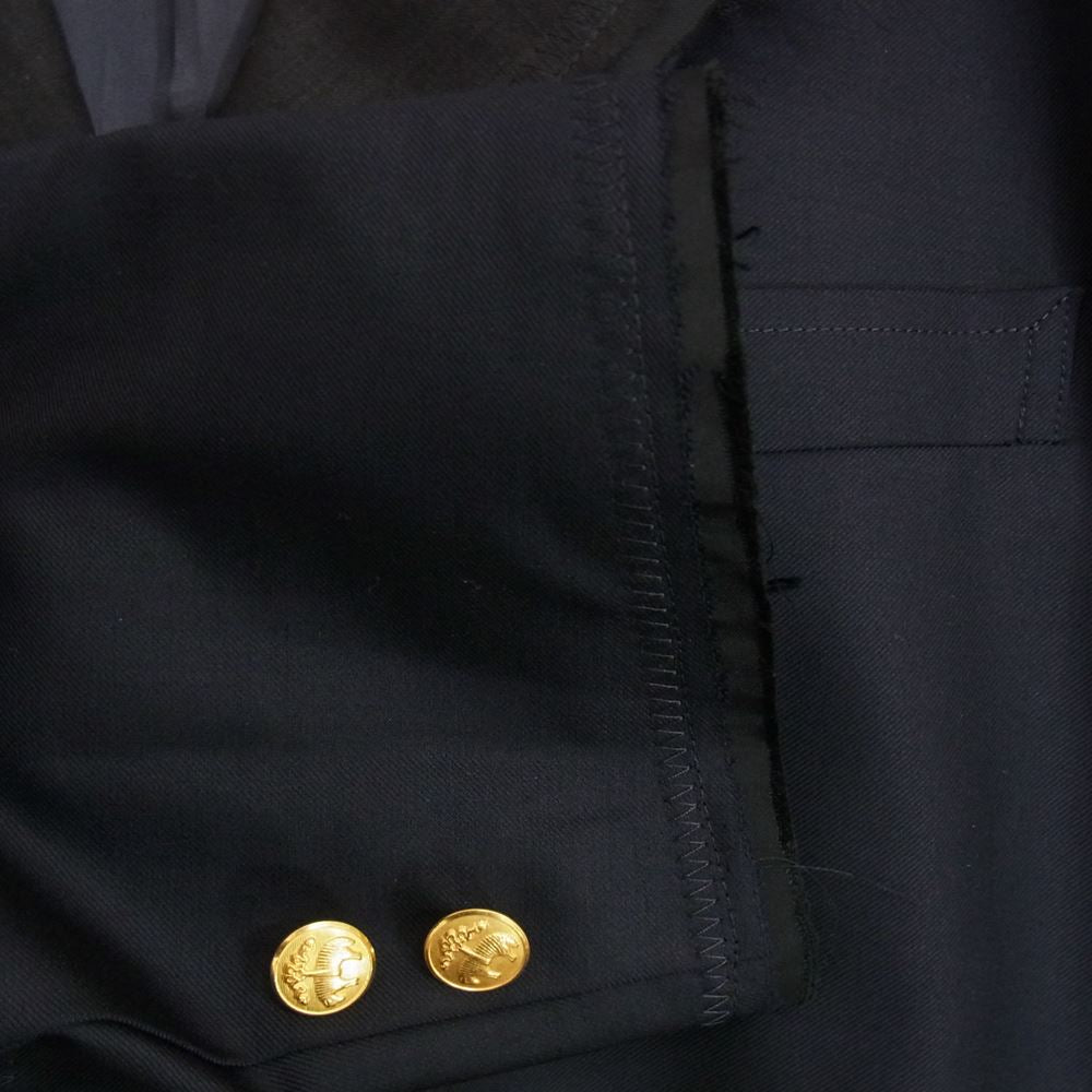 JUNYA WATANABE COMME des GARCONS MAN ジュンヤワタナベコムデギャルソンマン 22SS WI-J906 BROOKS BROTHERS ブルックスブラザーズ ブレザーカスタマイズ ウールサージ 再構築 ジャケット ネイビー系 M【中古】