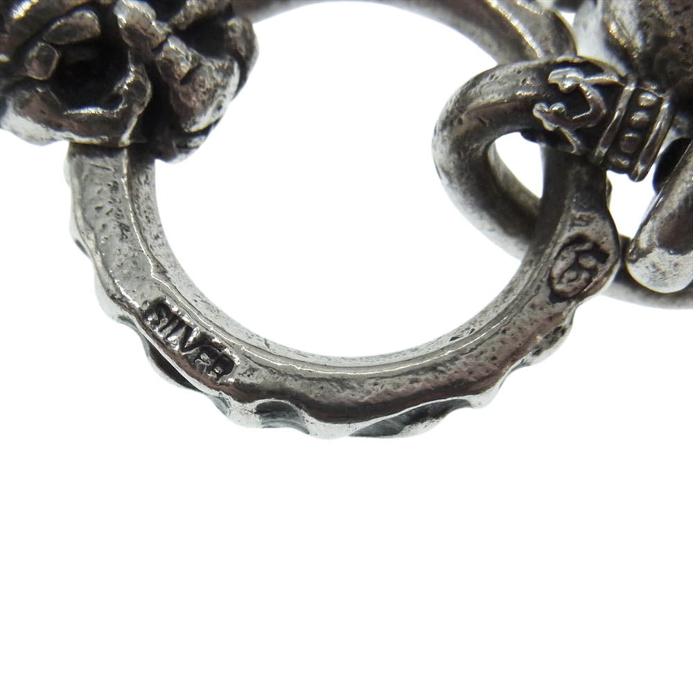 GODSIZE ゴッドサイズ ライオンヘッド スカル ペンダントトップ シルバー系【中古】