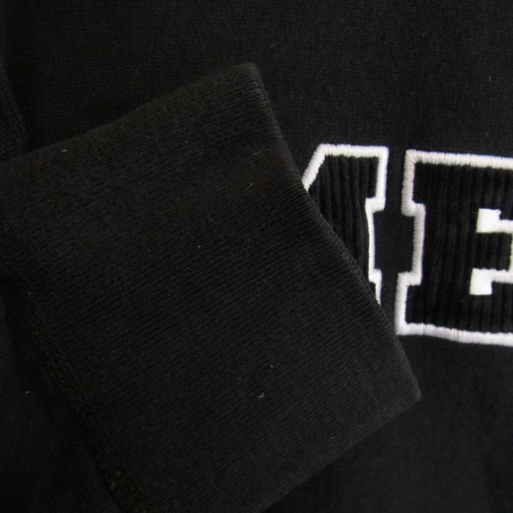 Supreme シュプリーム 18SS Cord Collegiate Logo Hooded コーデュロイ ロゴ フーディ パーカー ブラック系 S【中古】