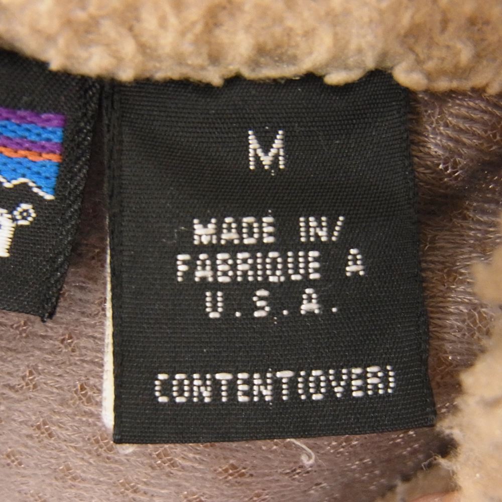 patagonia パタゴニア 01AW 23044 01年 USA製 CLASSIC RETRO X VEST クラシック レトロX フリース ベスト ベージュ系 M【中古】