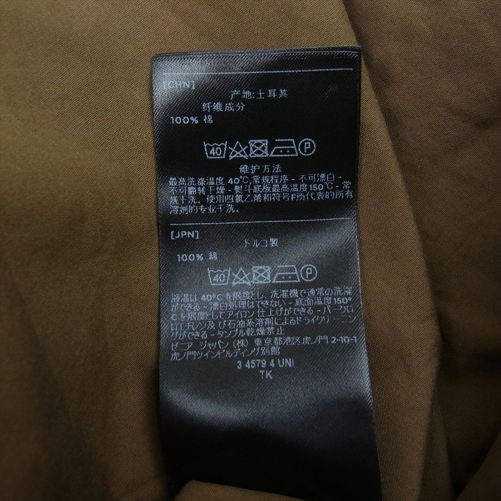 ゼニア Trofeo comfort cotton overshirt オーバーサイズ 半袖 シャツ カーキ系 XXL【美品】【中古】