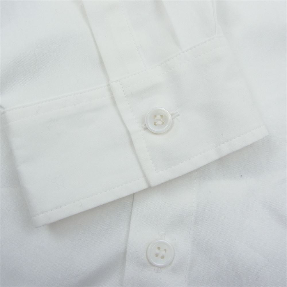 Yohji Yamamoto POUR HOMME ヨウジヤマモトプールオム 21SS HD-B40-826 Detachable Patch Shirt デタッチャブル ボタン パッチ 長袖 シャツ ホワイト系 グレー系【中古】