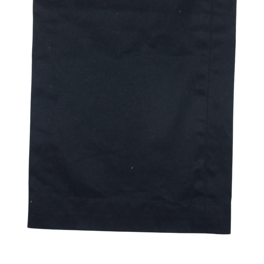 WACKO MARIA ワコマリア Trousers Chino Pants コットン ボタンフライ チノ ワーク パンツ ブラック系 38【中古】