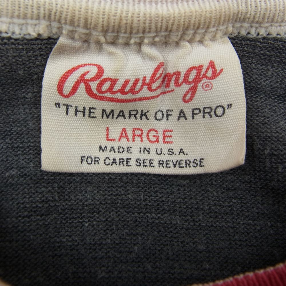 ローリングス 80's Vintage ヴィンテージ フットボール Tシャツ ネイビー系 L【中古】