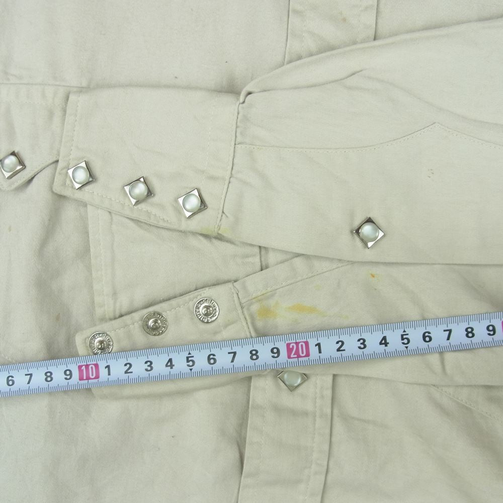 Lee リー ヴィンテージ 60s 70s WESTERNER WESTERN SHIRT ウエスターナー ウエスタン 長袖 シャツ ベージュ系【中古】