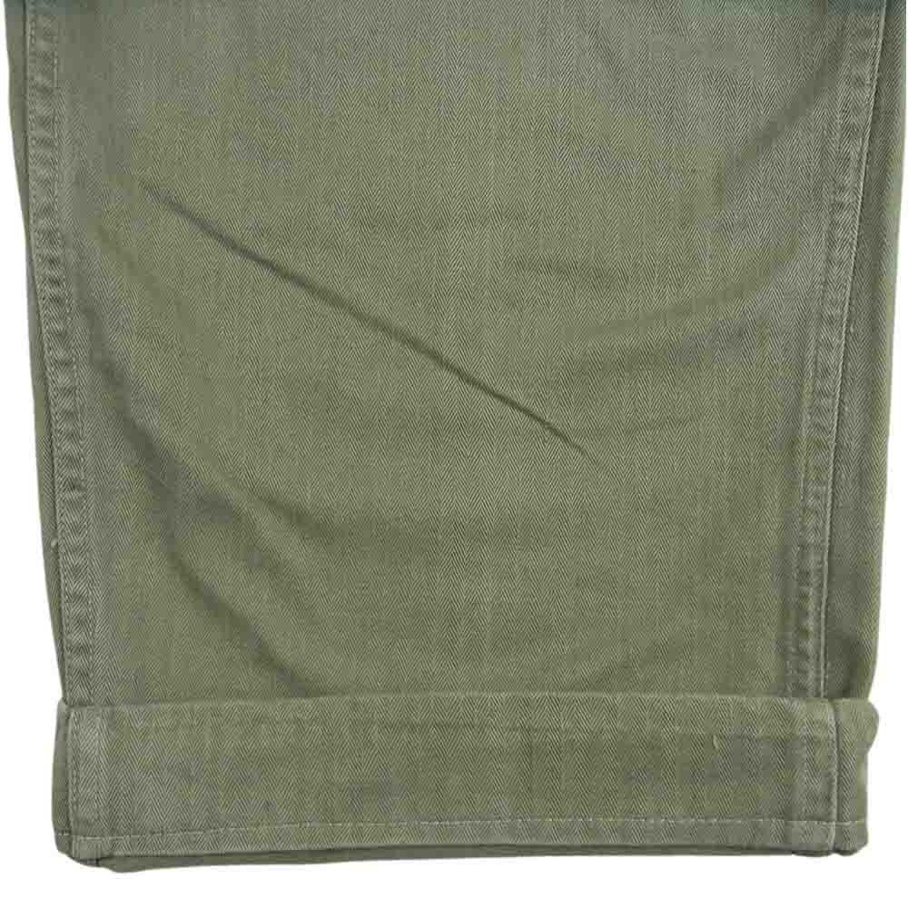 アメリカ海兵隊 ヴィンテージ HBT P41 ヘリンボーン ツイル パンツ カーキ系 サイズ表記なし【中古】