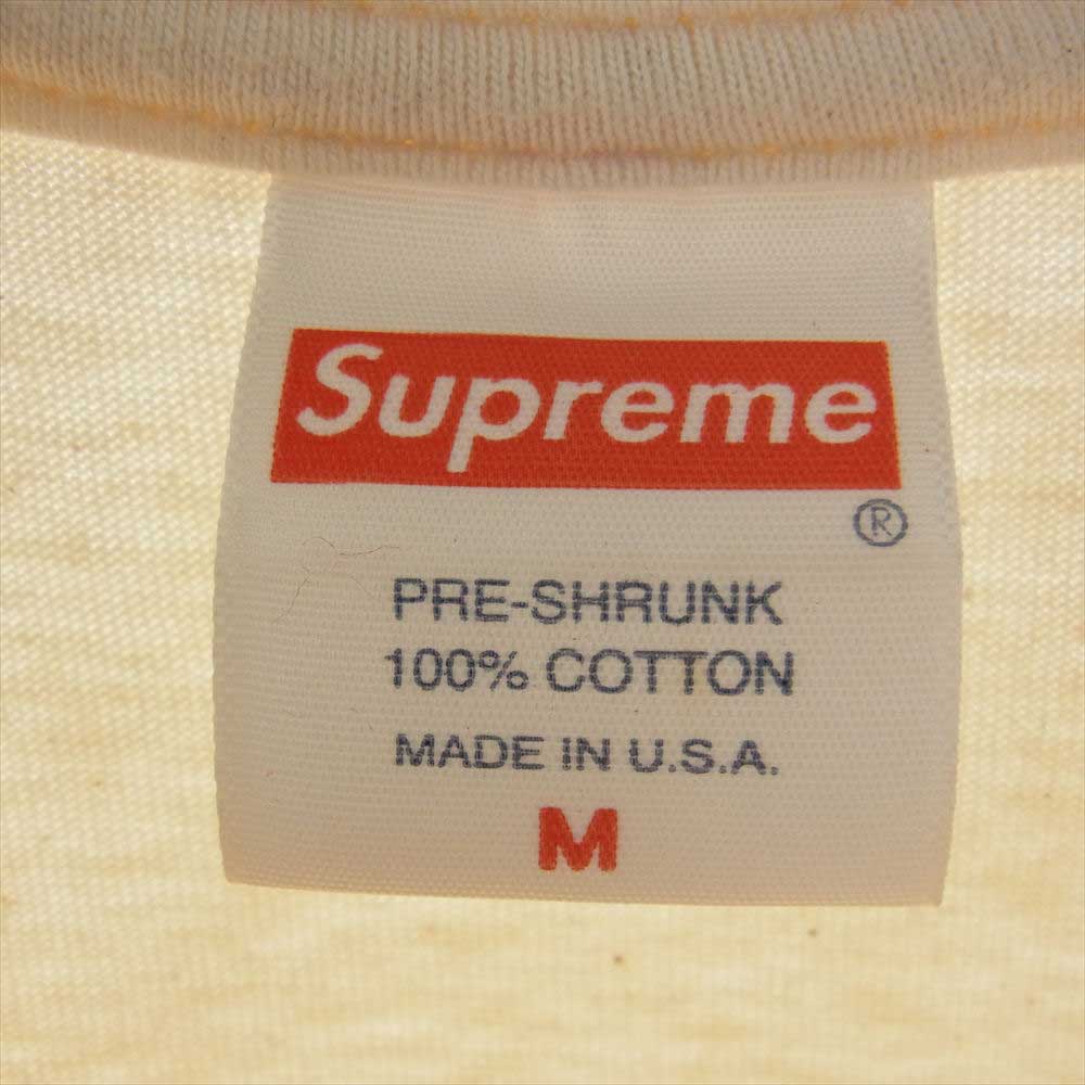 Supreme シュプリーム 22SS Handstyle Tee ハンドスタイル ロゴ Tシャツ オフホワイト系 ライトブラウン系 M【中古】