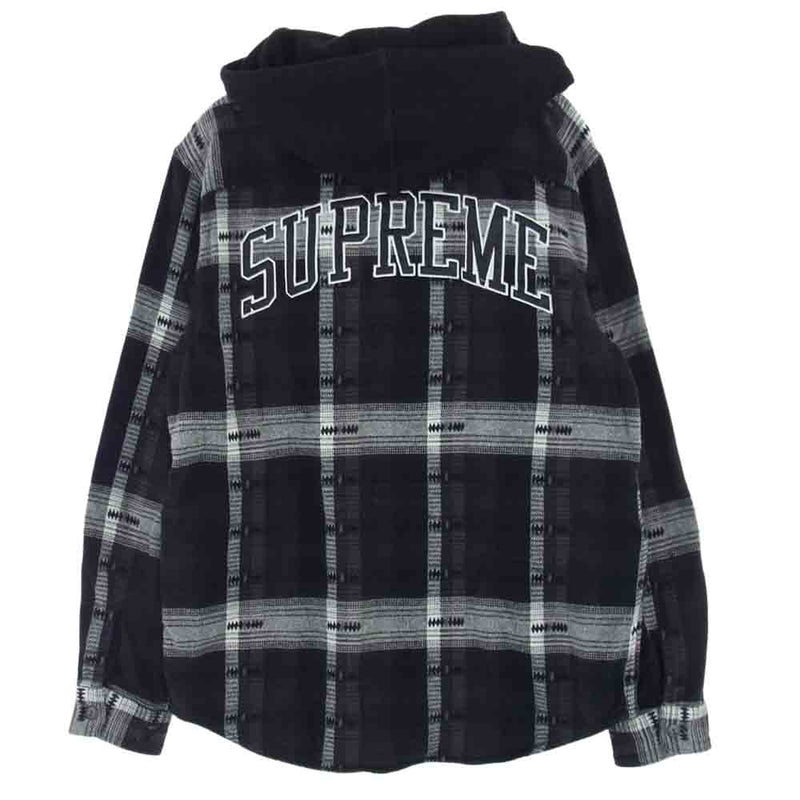 Supreme Hooded Jacquard Flannel Shirt