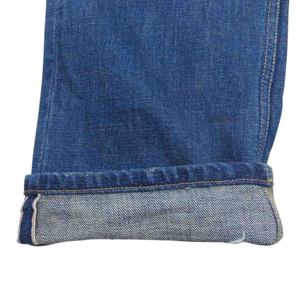 JUNYA WATANABE COMME des GARCONS ジュンヤワタナベコムデギャルソン AD2014 XO-P011 DENIM ドット ボーダー 異素材 パッチワーク デニムパンツ ジーンズ インディゴブルー系 M【中古】