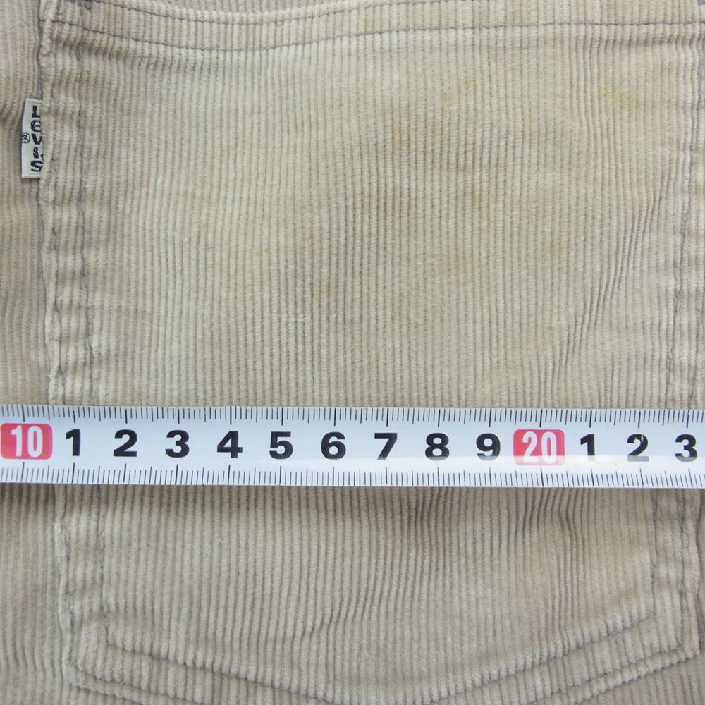 Levi's リーバイス 70's ヴィンテージ USA製 646 TALON 42 ZIP コーデュロイ フレア パンツ ベージュ ベージュ系 30【中古】