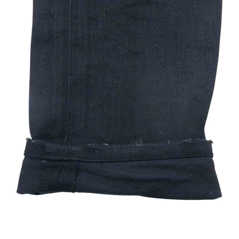 SAINT LAURENT サンローラン 391659 Y8691 デストロイクラッシュ ダメージ加工 スキニー デニム パンツ ブラック系 29【中古】