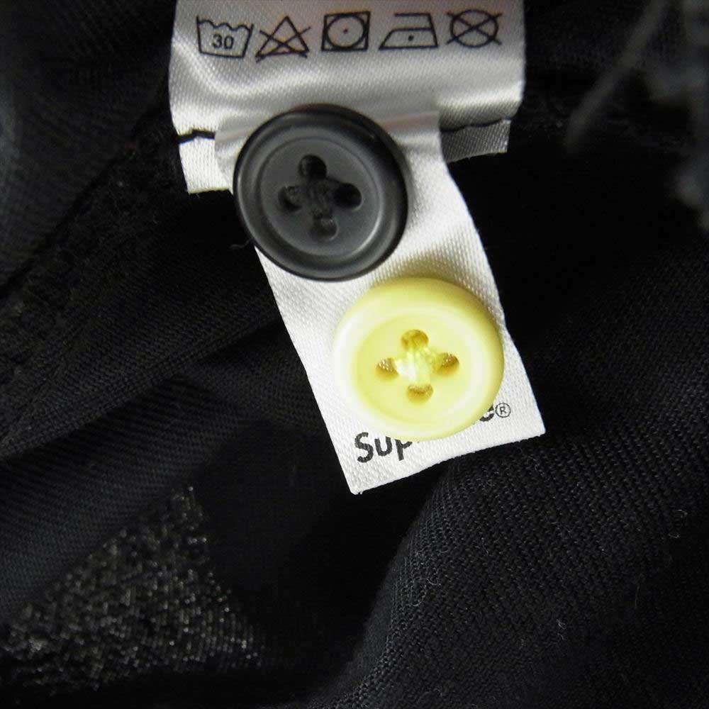 Supreme シュプリーム 18SS Color Blocked Work Shirt ワークシャツ 半袖 イエロー系 ブラック系 M【中古】