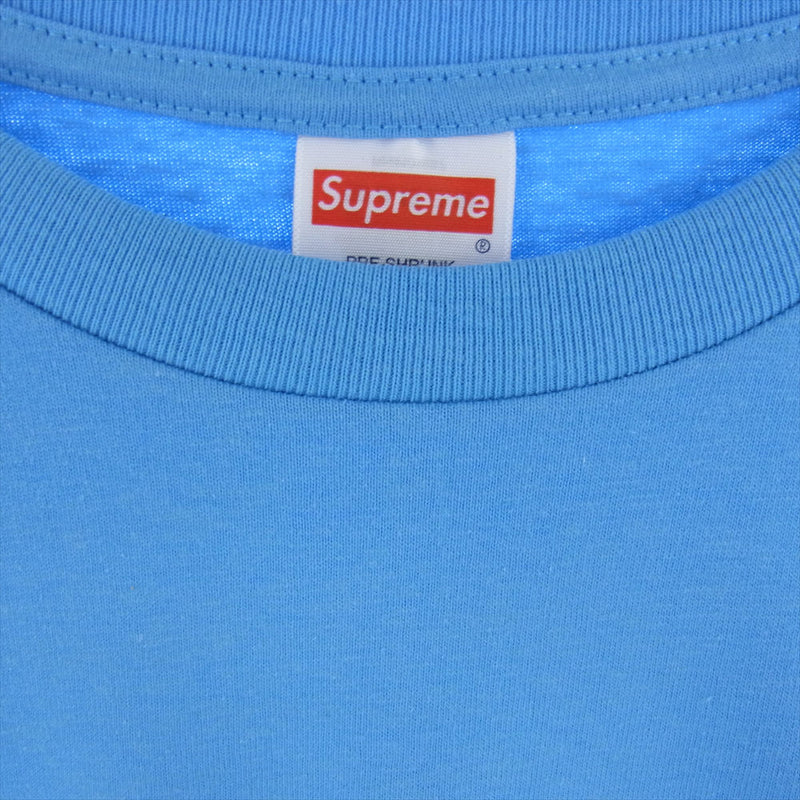 Supreme tonal box logo tee bright blue L