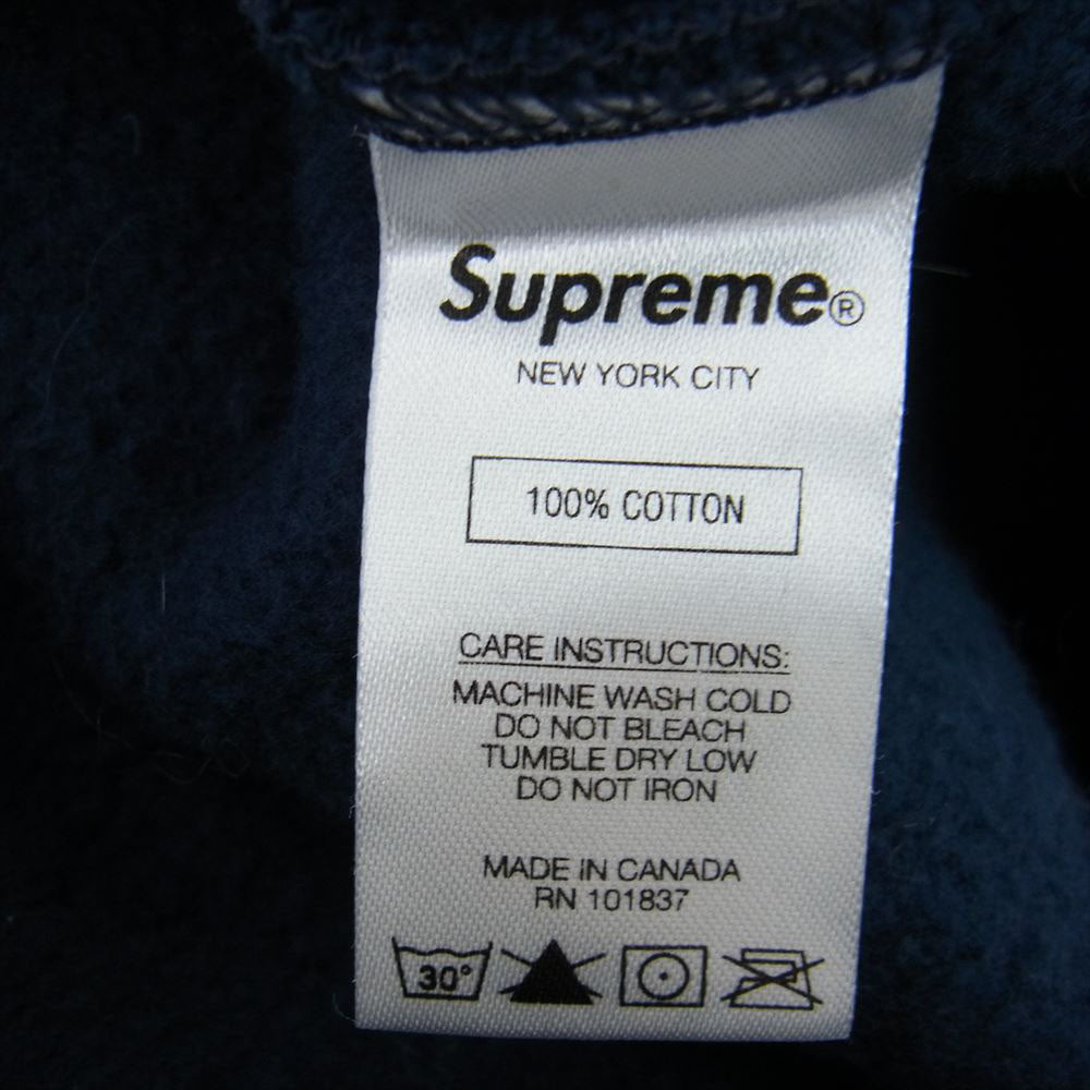 Supreme シュプリーム 19SS Star Zip Up Sweatshirt スター ロゴ ジップ アップ フーデット スウェット ネイビー系 L【中古】