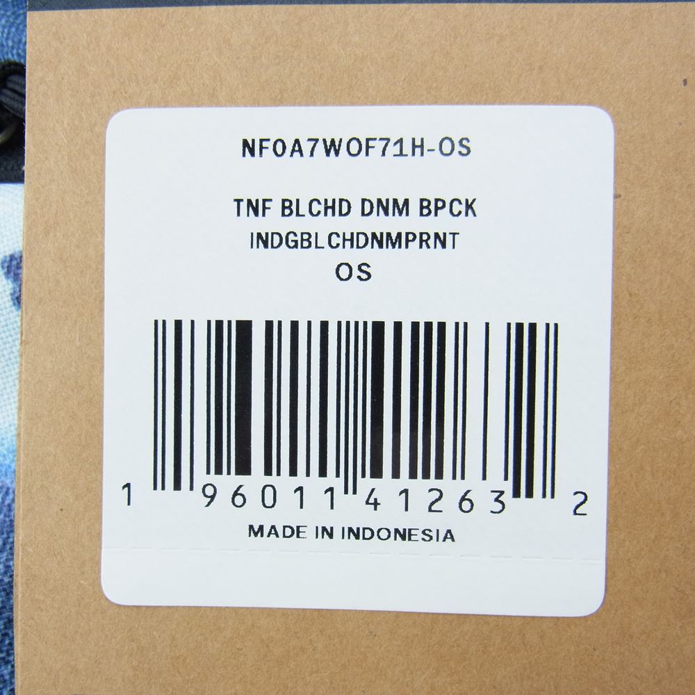 Supreme シュプリーム 21AW The North face ノースフェイス Bleached Denim Print Pocono Backpack ブリーチド デニム プリント ポコノ ボックス ロゴ バック パック インディゴブルー系【新古品】【未使用】【中古】