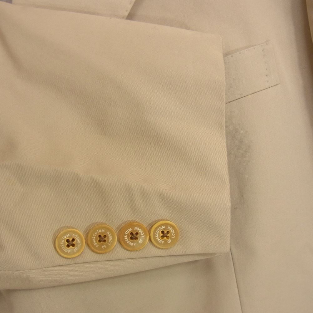Aquascutum アクアスキュータム 6601431 コットン ジャケット 98BB4 ベージュ系【極上美品】【中古】