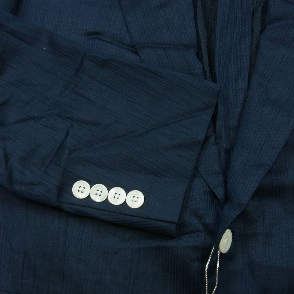 Aquascutum アクアスキュータム A9724350 コットン リネン ジャケット 94AB4 日本製 ネイビー系 39 AB4【極上美品】【中古】